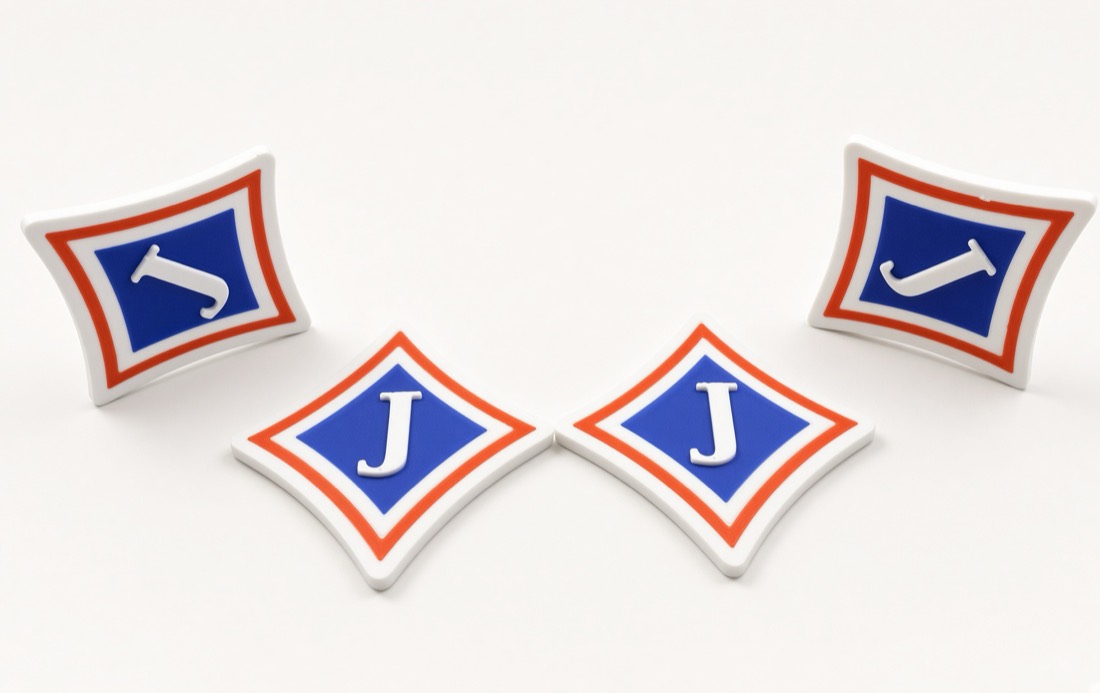 Helmet Decals, Multi-color raised decals that mold to any curve