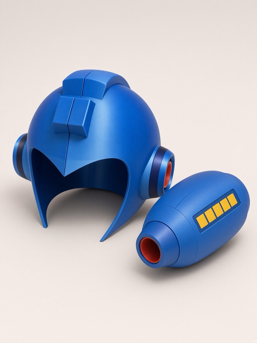 Mega Man Set, Wearable helmet and arm cannon