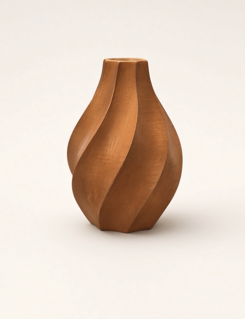 Twist Vase, Spiral-fluted vase